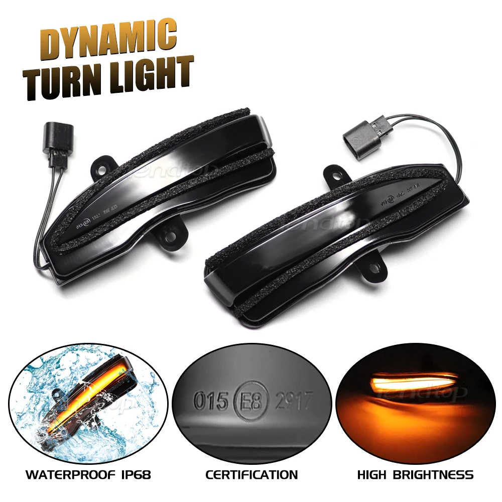 Dynamic Turn Signal Sequential Light LED Side Mirror Indicator For Mazda CX-3 CX3 2016-2019 CX-4 CX-5 CX5 2016 2016.5 Facelift