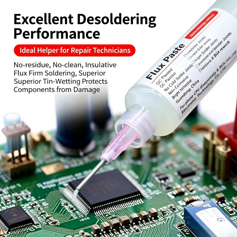 KINGBO RMA-218 10cc Lötflussmittel Lötkolben Schweißflussmittel für die Reparatur von Unterhaltungselektronik, Lötpaste für Telefon, LED, BGA, SMD, PGA – Detail 4