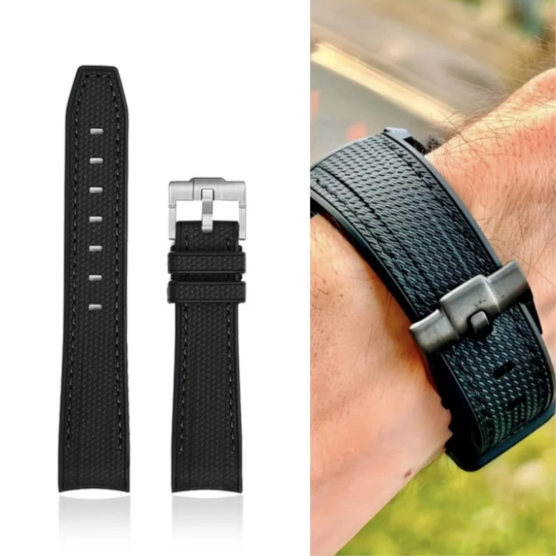 Liquid Silicone Rubber Watch Strap Pin buckle for OMEGA x SWATCH Moonswatch Watchband Bracelet for Rolex Watch Accessories 20mm