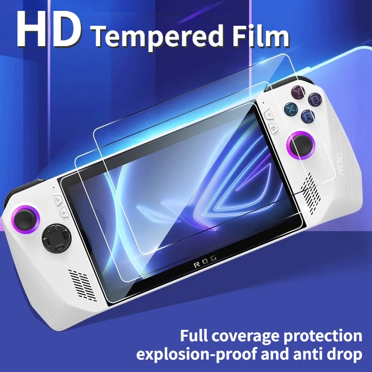 For Rog Ally Tempered Film ASUS Handheld Host Glass Sticker Explosion-proof Protection Blue Light Film with  Anti Fingerprint