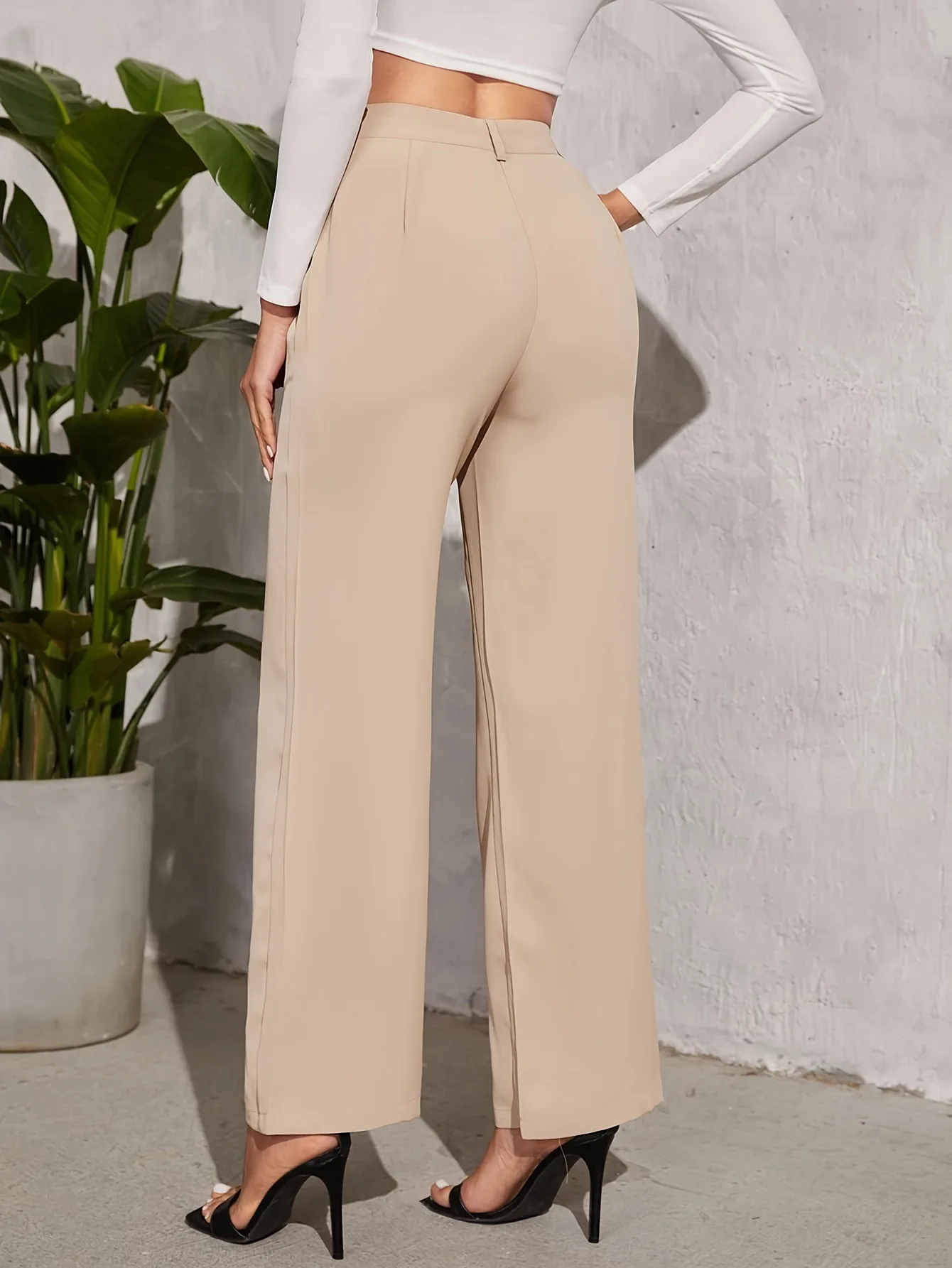 New casual pants for summer women wide leg pants with a drooping feel for commuting loose long pants for leisure