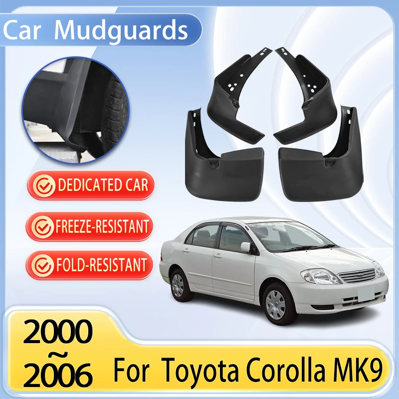 

Car Mudguard Parts For Toyota Corolla MK9 E120 E130 Accessories 2000~2006 Mudflaps Tool Splash Fender Flare Cover Guard Auto Mud
