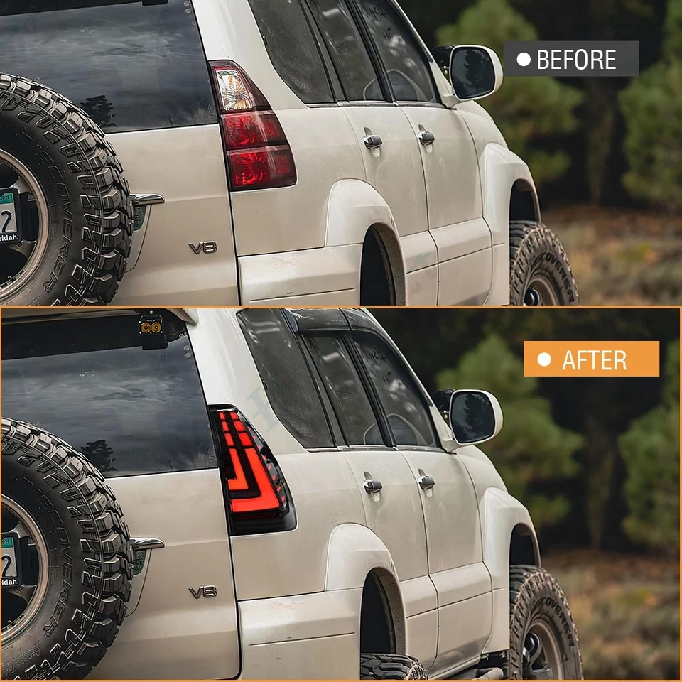 LED Tail Lights for Toyota Land Cruiser Prado LC120 2003-2009
