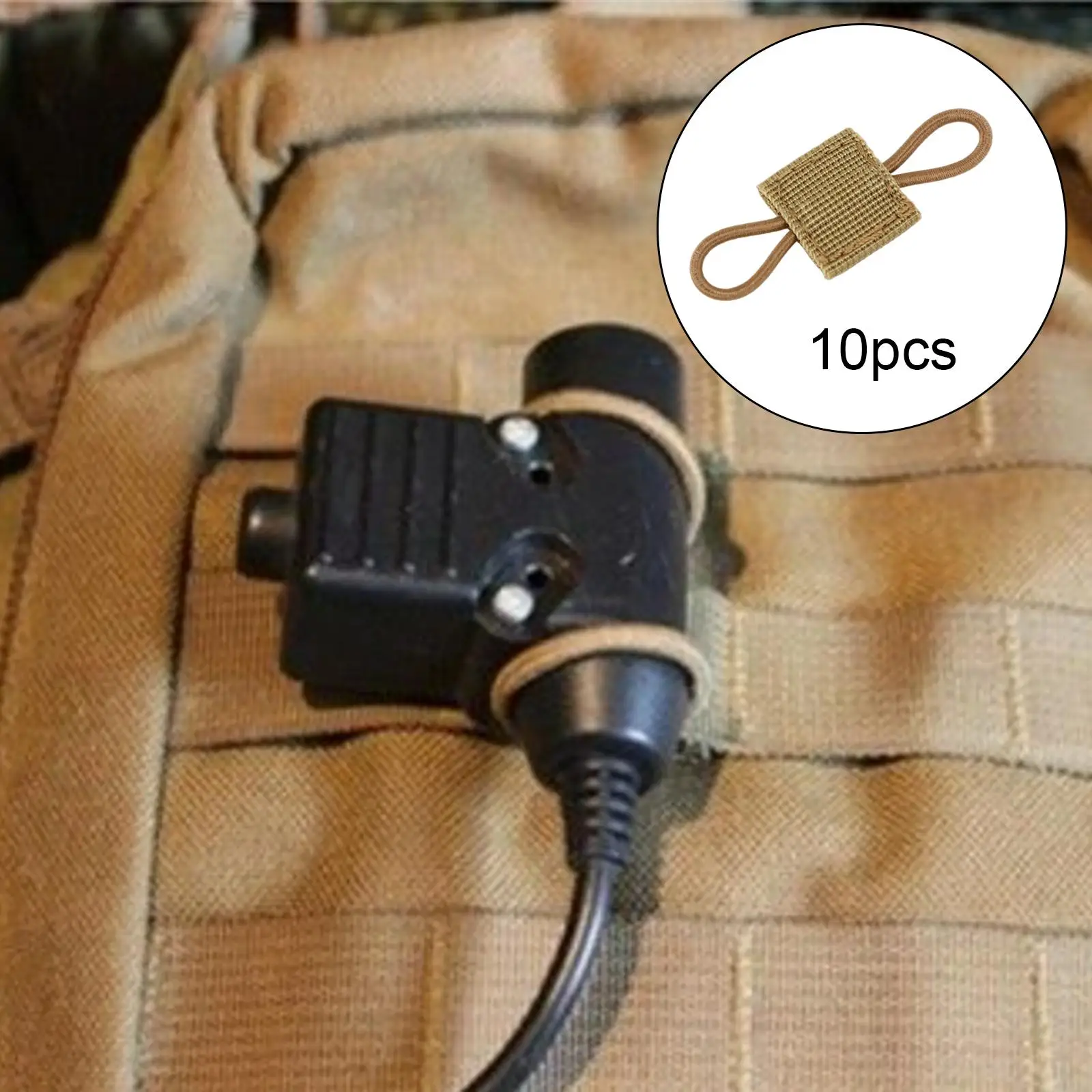 Durable Nylon Binding Retainer Webbing Ribbon Buckle Molle System Gear Holder Clip for Vest and Backpack