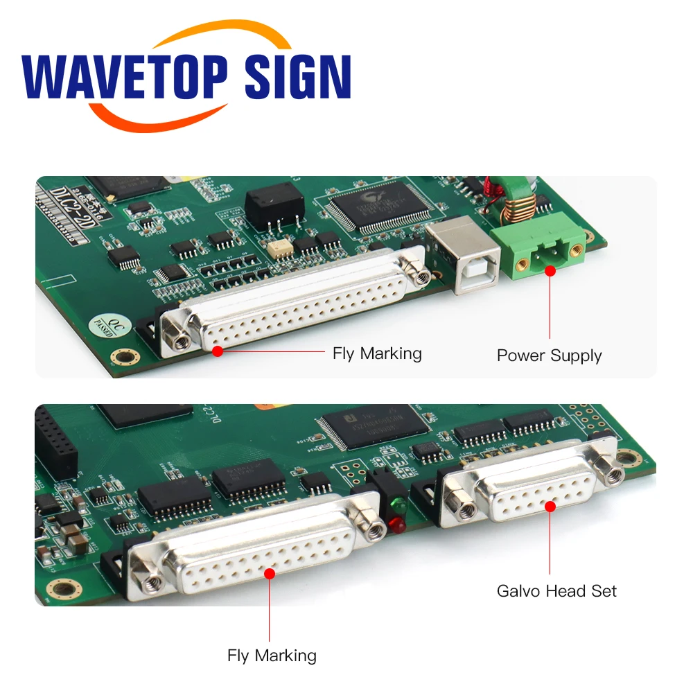 WaveTopSign Scheda di espansione originale JCZ DLC2 EZCAD3 Scheda di controllo laser DSP per macchina per marcatura laser a fibra IPG SPI