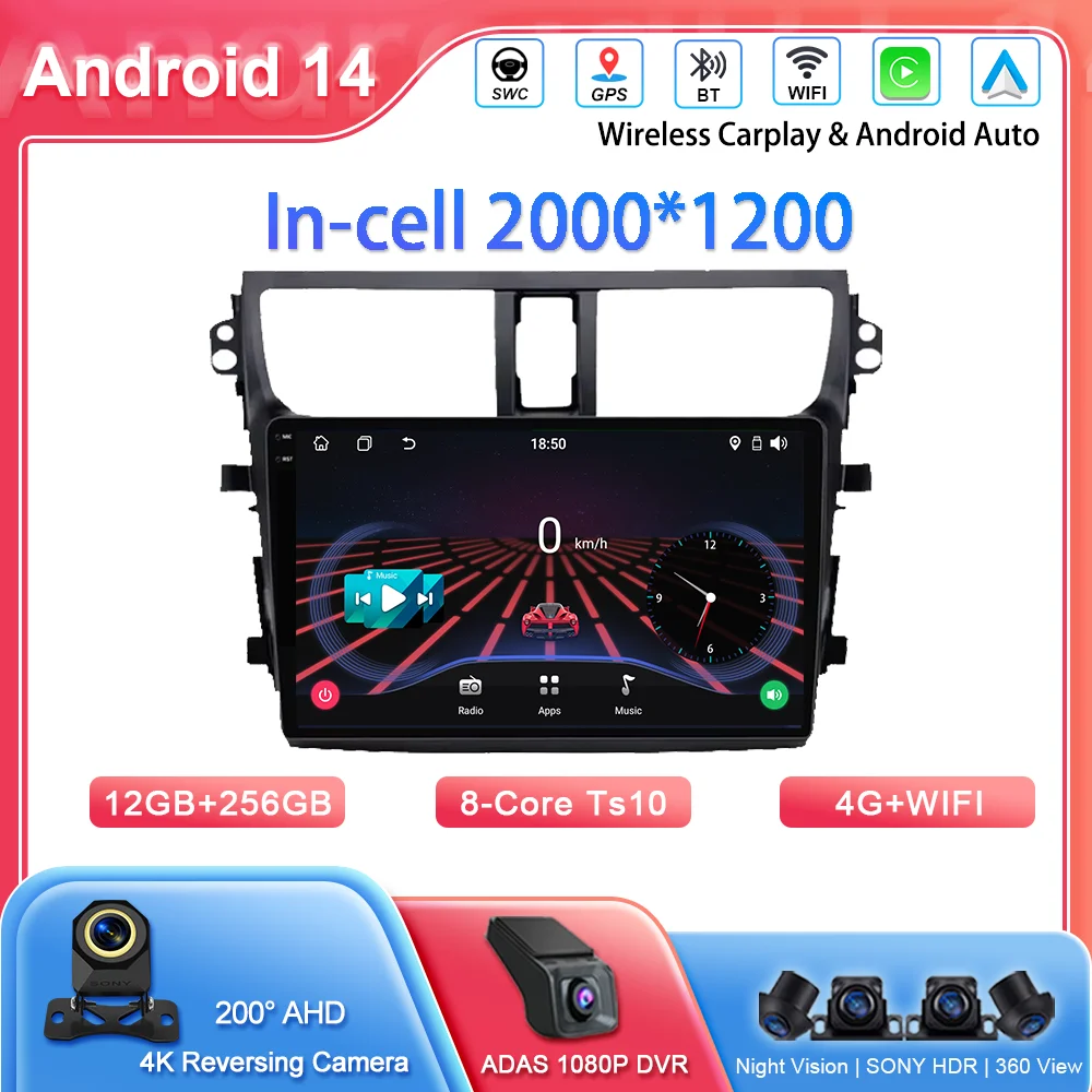 

Автомобильный DVD Android для Suzuki Celerio Alto 2015-2018, автоматический высокопроизводительный процессор, мультимедийный видеоплеер, головное устройство, QLED экран, WIFI
