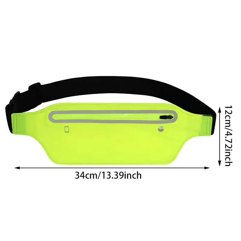 Riñonera deportiva con cinturón para correr para hombre y mujer, bolsa impermeable para teléfono y gimnasio, bolsas de plátano, accesorios para correr