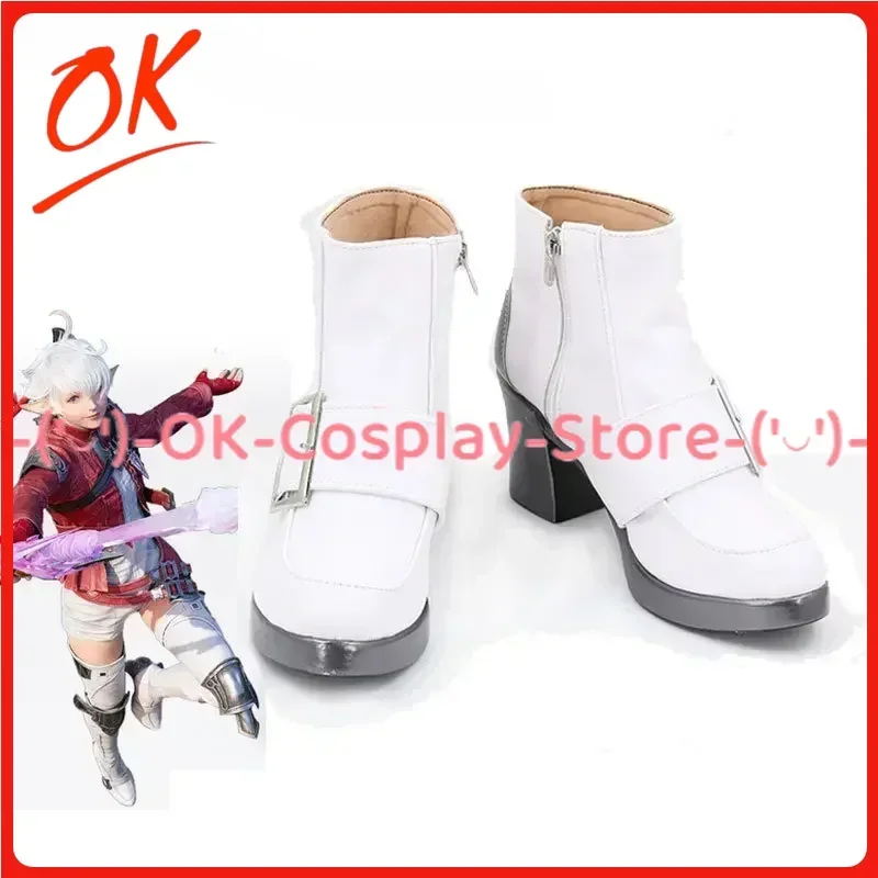 

[Индивидуальный] FF14 Алиси Леверилр, обувь для косплея, аниме-игра, костюм для ролевых игр, реквизит, Хэллоуин, карнавал, вечерние ботинки из искусственной кожи