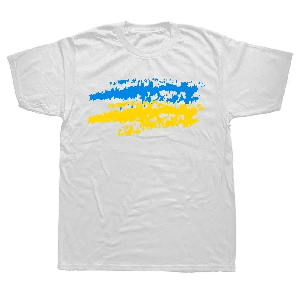 Graphic Cotton Short Sleeve Birthday T-shirt Ukrainian UKR Ukrayina Country Flag CPU Processor Circoit Diagram T Shirts