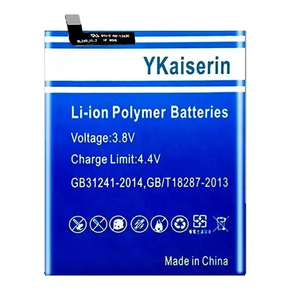 

Аккумулятор мобильного телефона с быстрой зарядкой, долговечный 4900 мАч для Lenovo XT1662 Motorola Moto M XT1663 BL265