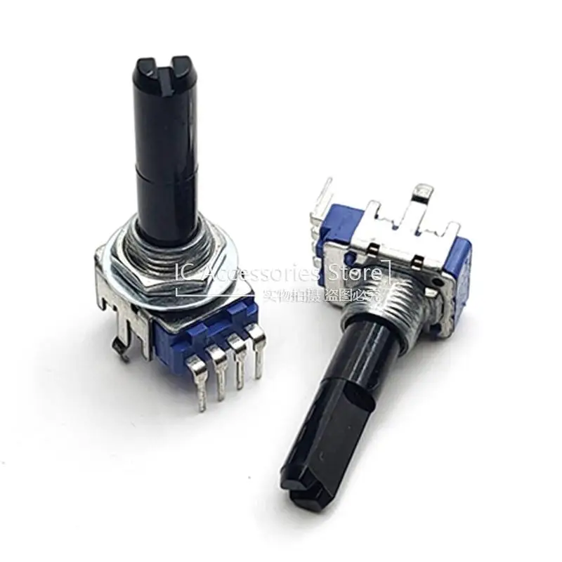 2PCS RK11K Typ 4-Pin Einzel Potentiometer B10K Schaft Länge 25MM Power Verstärker Volumen Potentiometer