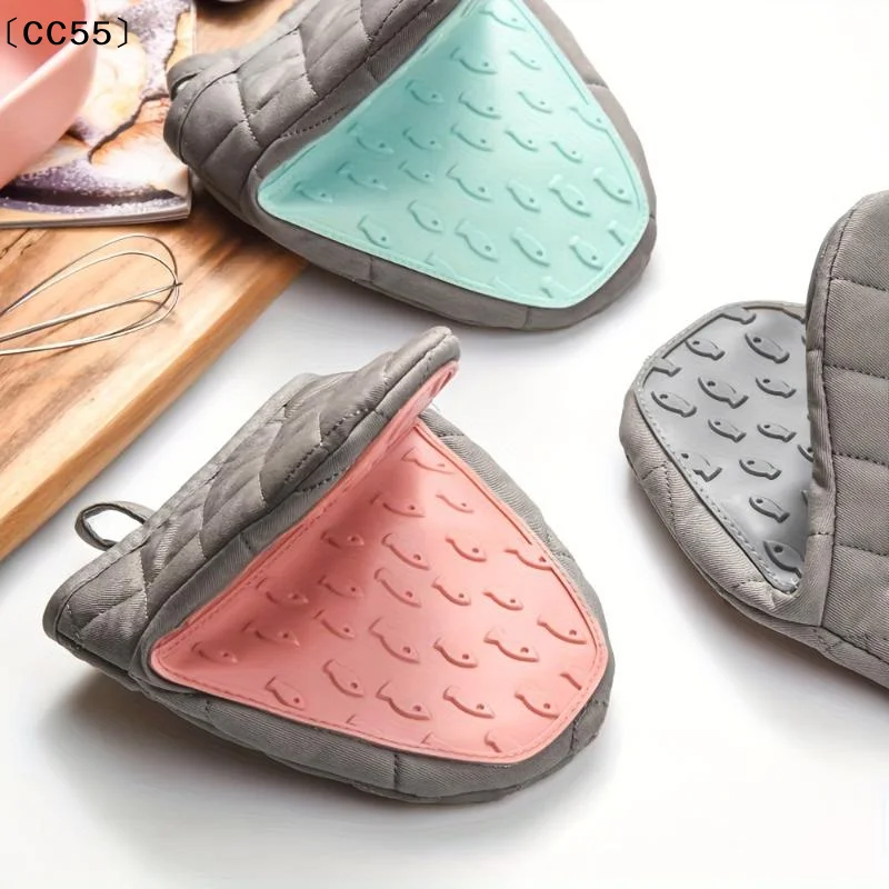 1PC Fish Shaped Silicone Anti Scald Oven Gloves Kitchen Silicone Gloves Tray Dish Holder Oven Gloves Multi-purpose Gloves〔CC55〕