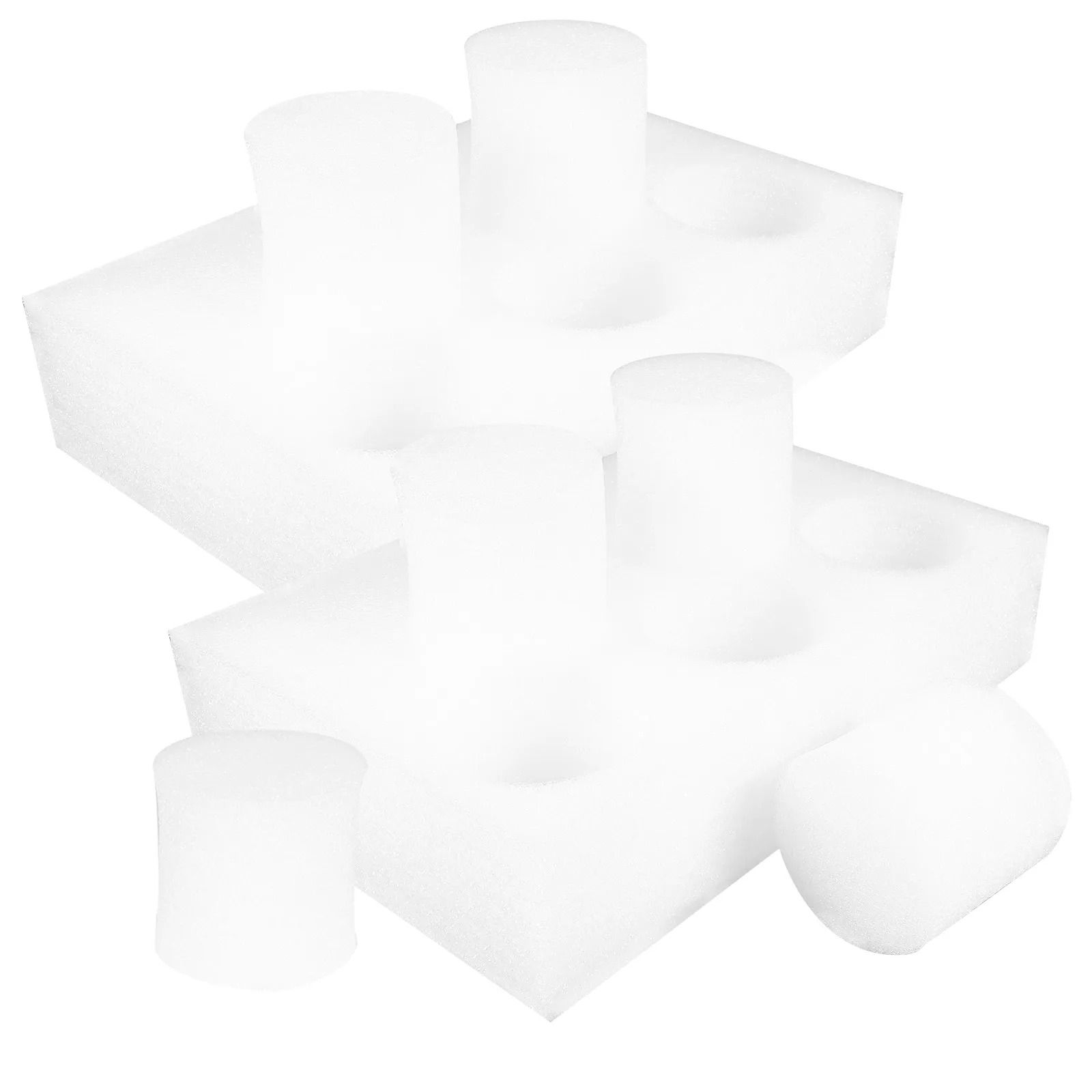 

2 Pcs 6 Holes Cup Holder Tray for Coffee Tea Drinks Lightweight Takeout Packaging Supply Plastic Cup Stand