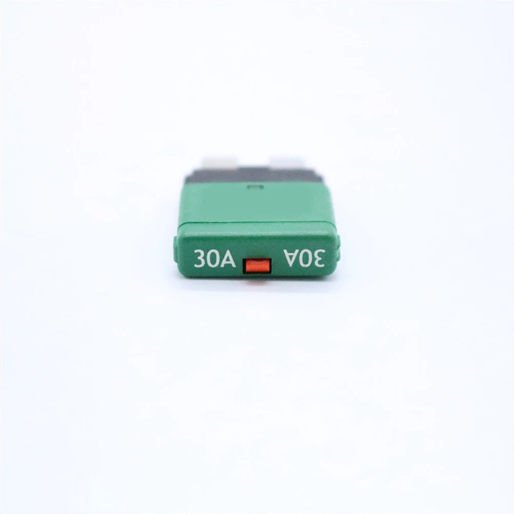 

30 AMP Overload Protector Resettable Mini Breaker Fuse Tin Plated Brass Terminal Low Voltage Vehicles Marine Craft Switch Relay