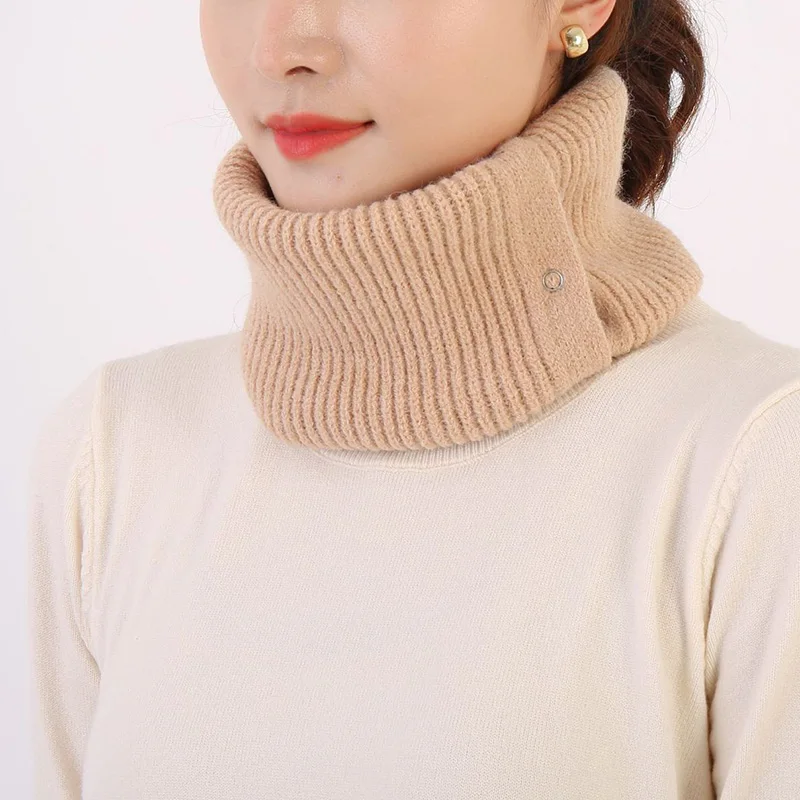 All-Match Pullover Flase Collar With Button Detachable Instant Neckerchief High Collar Warm Scarf Winter Face Neck Guard Collar