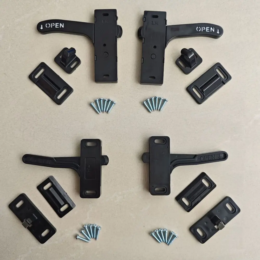 Professional RV Screen Door Handle Lock Set Right Left Opening Plastic Replacement For Camper Trailer Motorhome