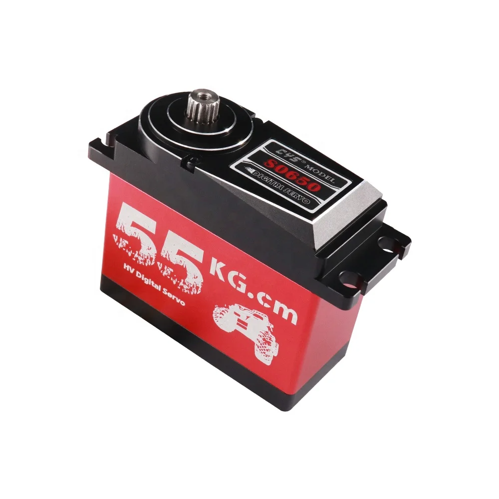 

CYS-S0650A 60KG Full Metal Case Digital Waterproof RC Servo with DC Motor High Torque Steel Gear 1/5 RC Car Battery Powered Toy