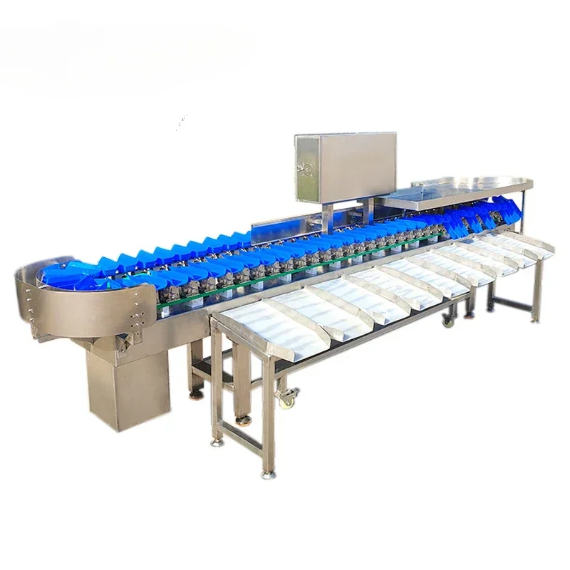 Weighing chicken feet sorting machine