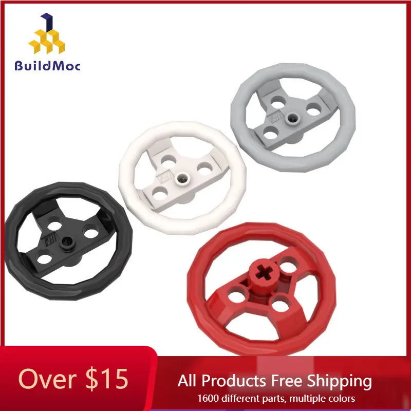 

10PCS MOC Bricks 2741 large steering wheel ldd 2741 For Building Blocks Parts DIY Construction Classic Brand gift