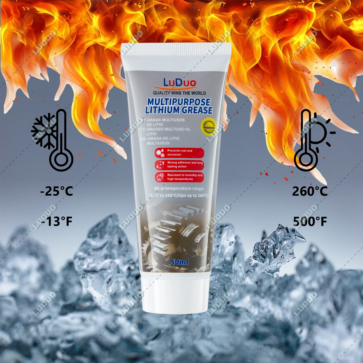 Super Lube Grease Ideal for Bearings Chains Garage Door Hinges Windows Tracks Multi-Purpose Synthetic Lubricant Automotive Use