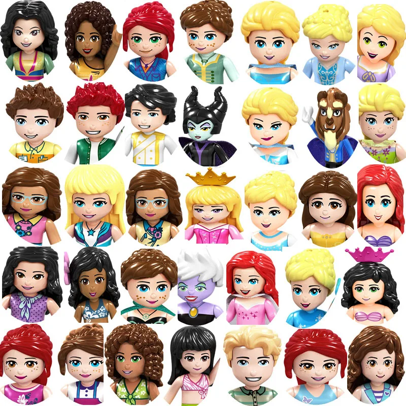 

Potdemiel Disney Stitch FROZEN Series Princess Elsa Mini Figma Stitch Строительные блоки Мини-игрушки детские игрушки игрушки для девочек