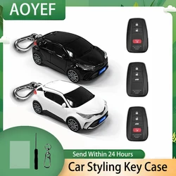 2024 Car Styling for Toyota Corolla Prius Camry CHR C-HR RAV4 Altis Land Cruiser Prado Smart Remote Key Fob Keychain Accessories