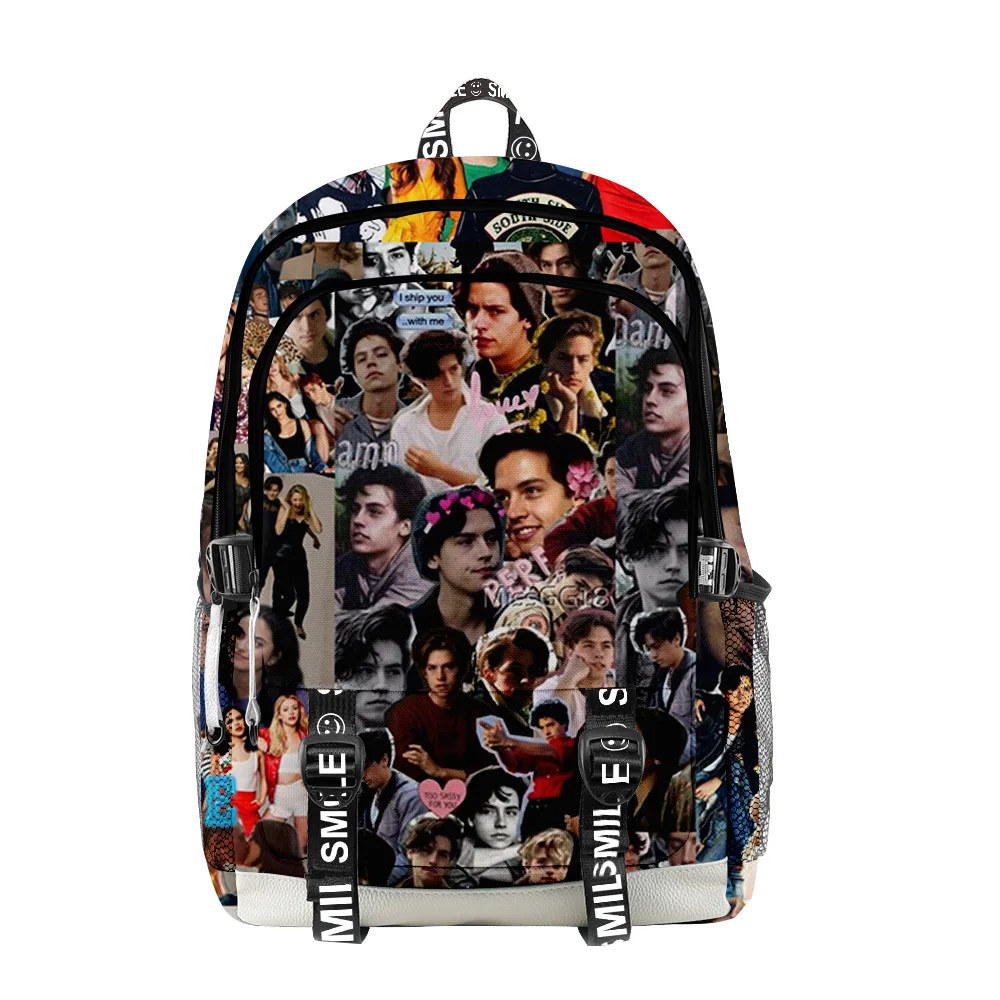 Trendy Popular TV Riverdale Season 5 School Bags Unisex 3D Print Oxford Waterproof Notebook multifunction Travel Backpacks