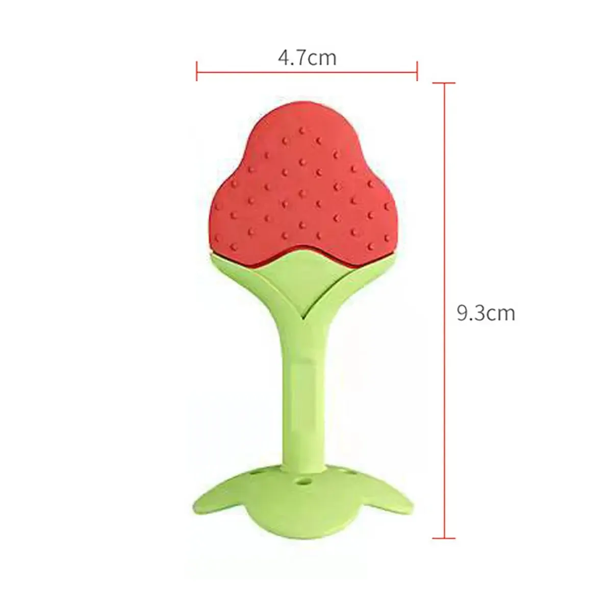 Fruit Teething for Newborn Infants Silicone Teether for Teeth Babies Accessories Sucking Chew Toys with Cover BPA-Fre Gift