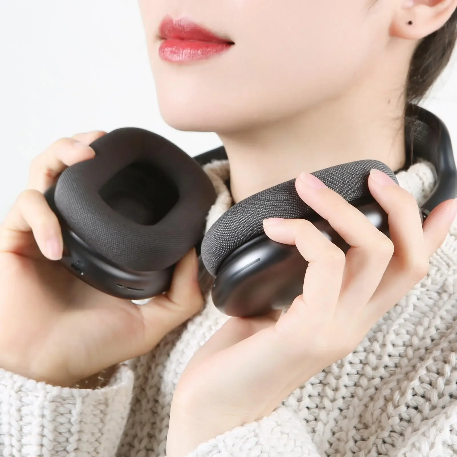 وسادات أذن بديلة لسماعات Apple AirPods Max وسادات أذن جلدية أكثر نعومة من البروتين وسادات أذن عالية الجودة TMOWUK