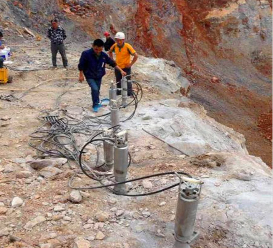 Séparateur de roche hydraulique à piston/Machine de séparation de pierre