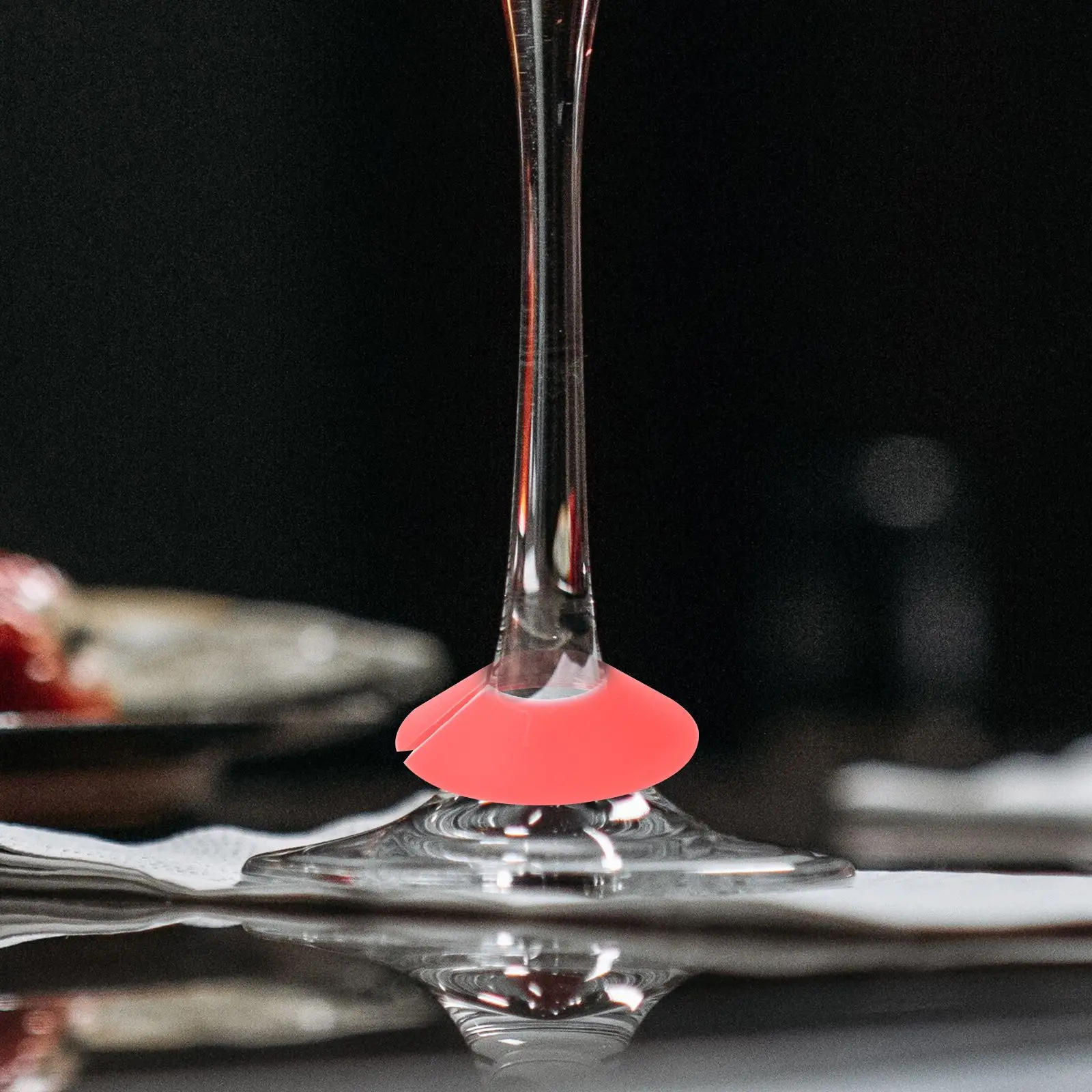 

6 Pcs Silicone Wine Glass Markers Drink for Glasses Charm Goblet Cup Party Supplies Silica Gel Tags Reusable Charms