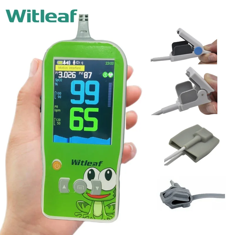 

Witleaf Baby Handheld Oximeter Pulse Oximetro SPO2 PI PR Heart Rate Monitor for Neonatal Mother Kids Adult Pediatric Medical