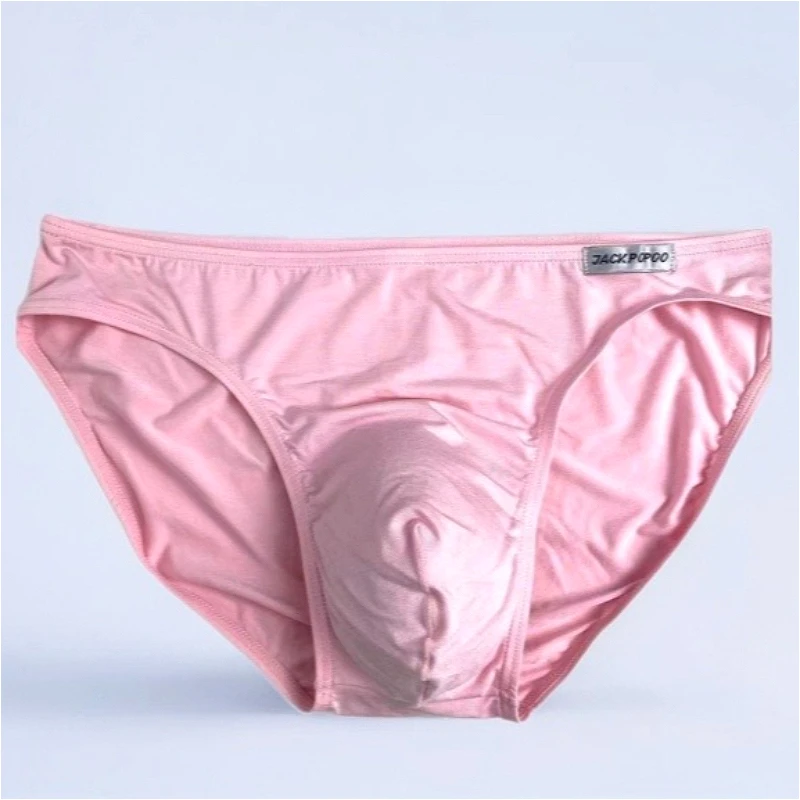Sexy Men Underwear Sexy Convex Pouch Underpants Low Waist Smooth Mens Swim Panties Modal Breathable Slim Fit Elasticity Slips