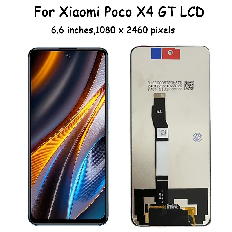 Display LCD Originale Di Ricambio Per Xiaomi Poco X4 GT – Touch Screen Con Cornice, Kit Riparazione Incluso