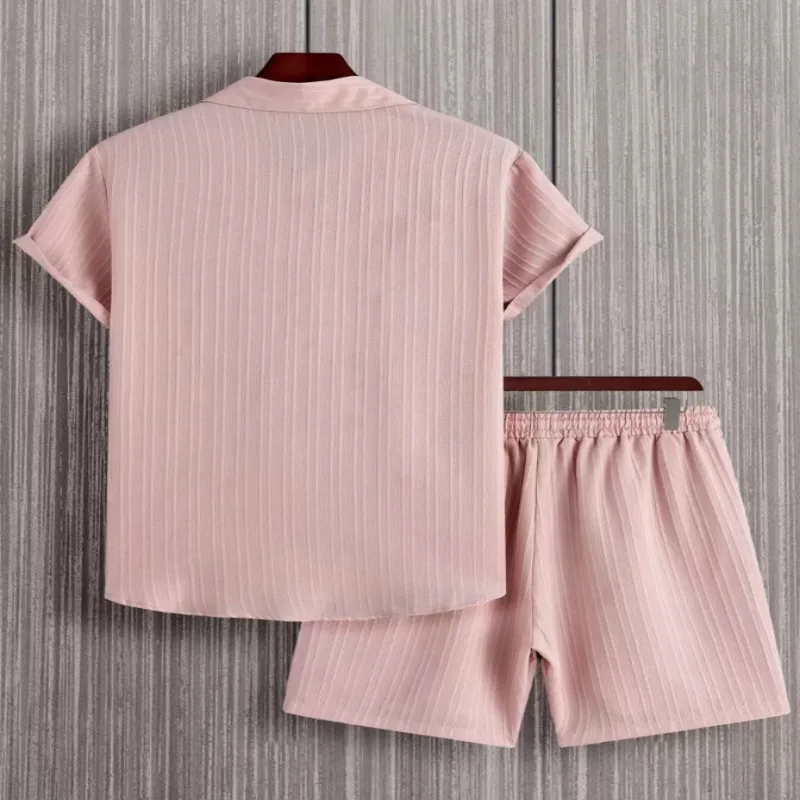 2026 Sommer Neuheit Herren 2-teiliges Set Kurzarmhemd & Shorts – Leicht, Atmungsaktiv, Lässig, Streetwear, Trendig für Alltag & Urlaub – Detail 16