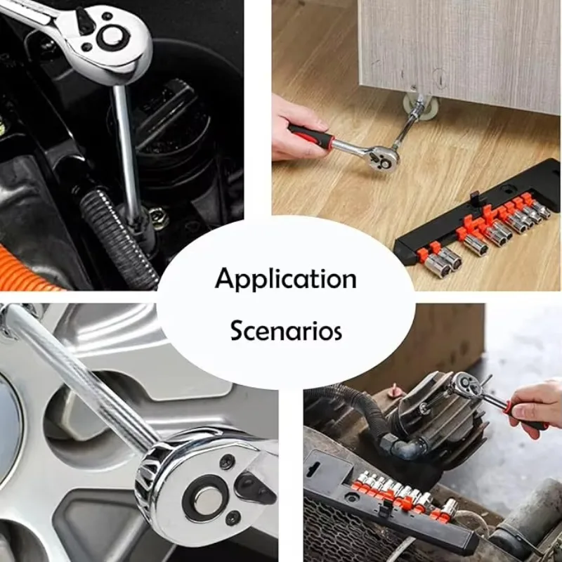 SXLL Professional 46-teiliges Allgemein-Hardware-Schraubenschlüssel-Set kann individuell angepasst werden, Reparaturschlüssel, Werkzeugkasten, Kunststoff-Stahl-Schraubendreher