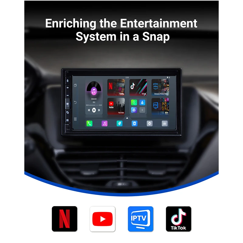 OTTOCAST Play2Video Pro Kablosuz Android Otomatik CarPlay Adaptörü Yeni Araba Aksesuarları TV Kutusu Youtuber için NetFlix Kia Audi için