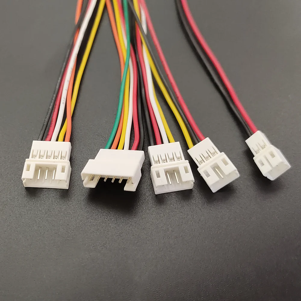 5/10Pairs JST PH 2.0mm Pitch Connector with 10CM 26AWG Cable - 2-6Pin Male Female Plug Socket for Drone & Sensor