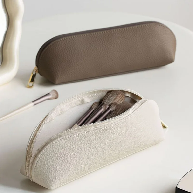 WERLLANDS PU Leather Makeup Bag, Women's Multi-Color Premium Travel Cosmetic Pouch, Portable Toiletry