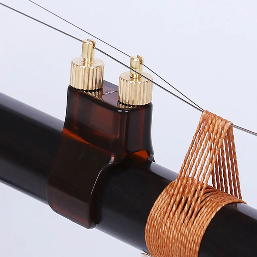 

3pcs Erhu Fine Tuners String Adjusters Sensitive Quick Tuning Abs Steel Core Durable For Flat Bar Hu Guitar Accessories
