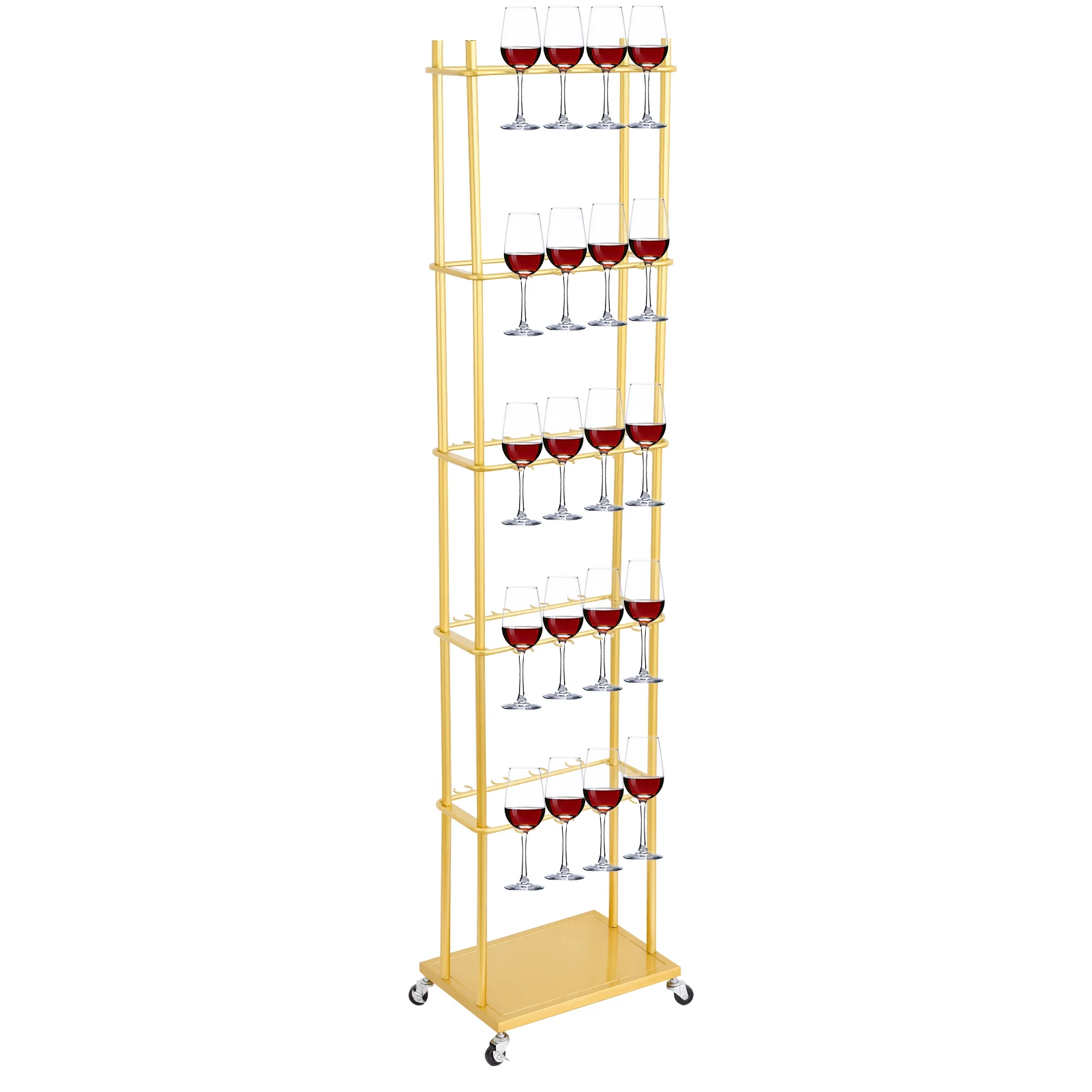 

Champagne Wall Holder Metal Champagne Wall Stand Modern Wine Glass Rack Champagne Tower for Wedding Bridal Shower Parties Events