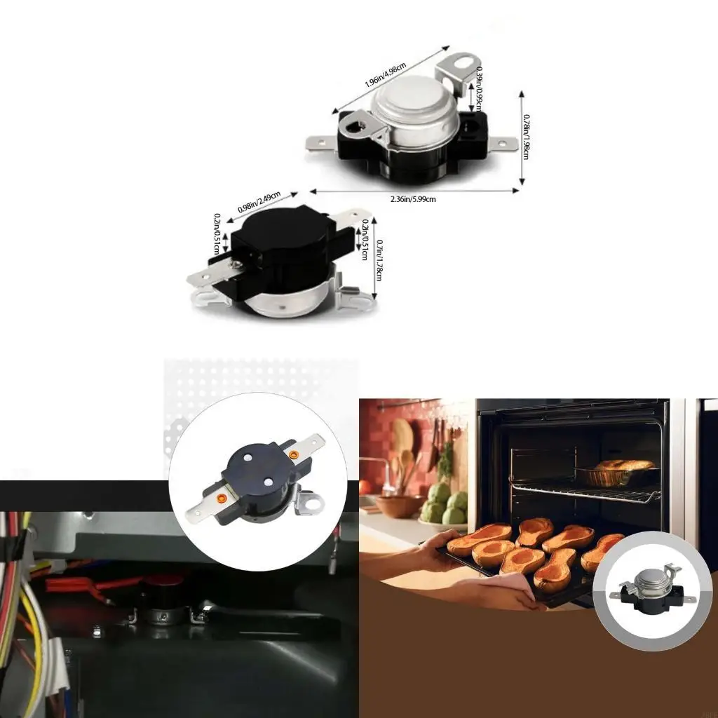 J6PE WP4449751 High Accuracy Oven Limit Thermostat Dryers Temperature Parts Ensures Accurate Baking Temperature Control