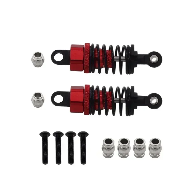 타미야 TT-01 TT01 TT-02 TT02 1/10 RC 자동차 업그레이드 부품 용 2Pcs 알루미늄 합금 충격 흡수 장치 댐퍼 세트