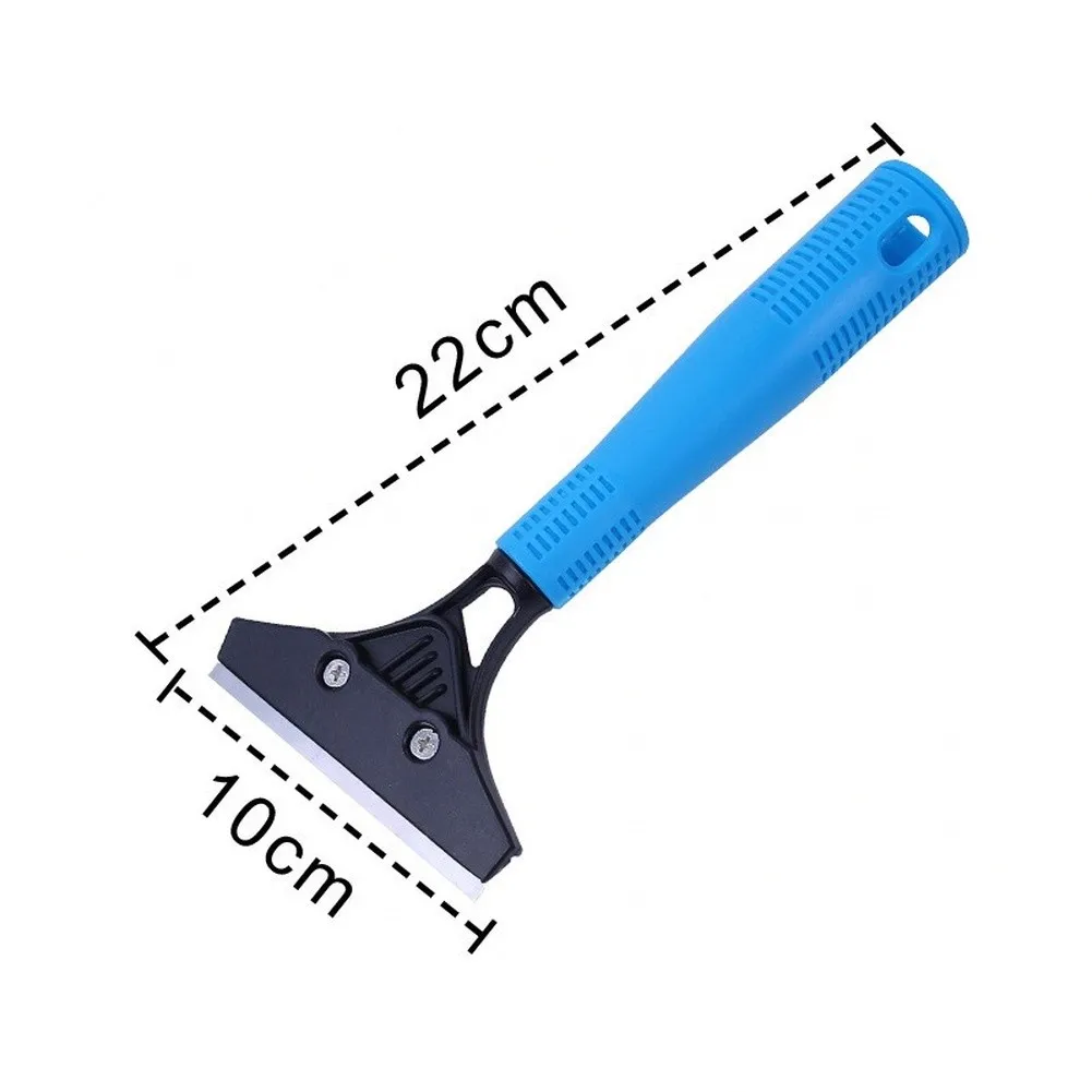 3pcs Home Bathroom Cooktop Cleaning Supply Heavy-Duty Stainless Steel Glass Scraper Set Effortless Tool For Window Mirror Glass