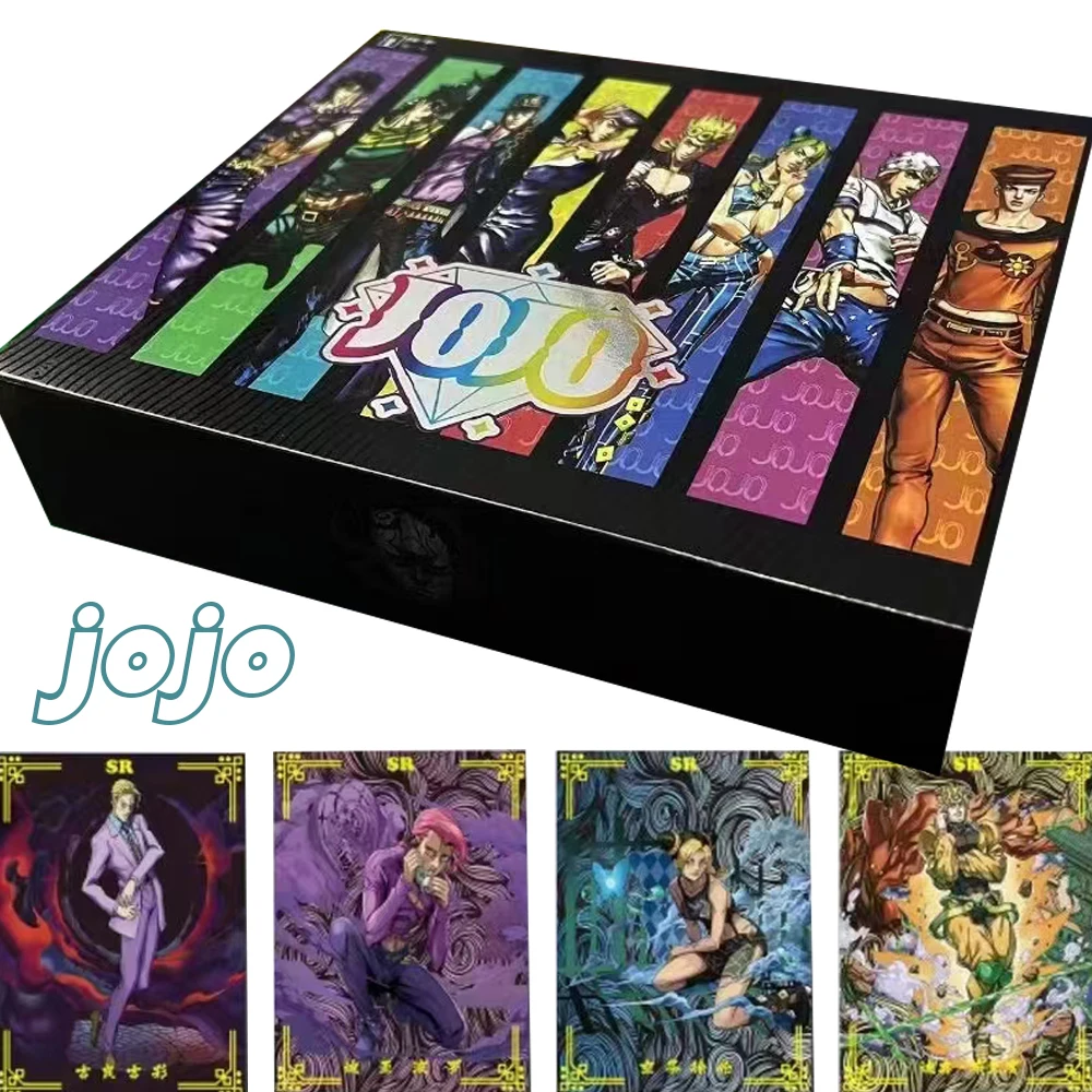 

JoJo Bizarre Adventure Collection Cards Hot Blooded Battle Anime Giorno Giovanna Jolyne Cujoh Broken Glass Comic Style Card Gift