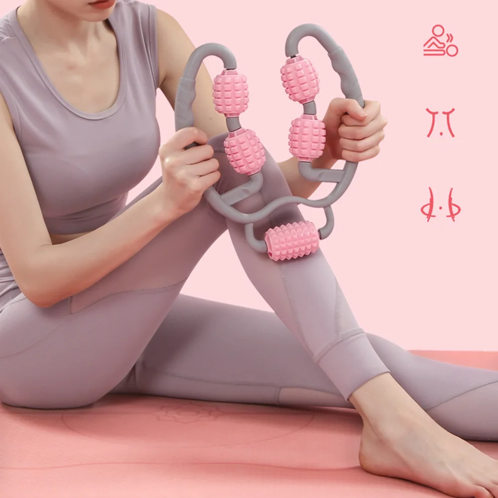 

Massage Ball Walker Leg Muscle Relaxation Roller Lose Weight Pink Yoga Tool Massager