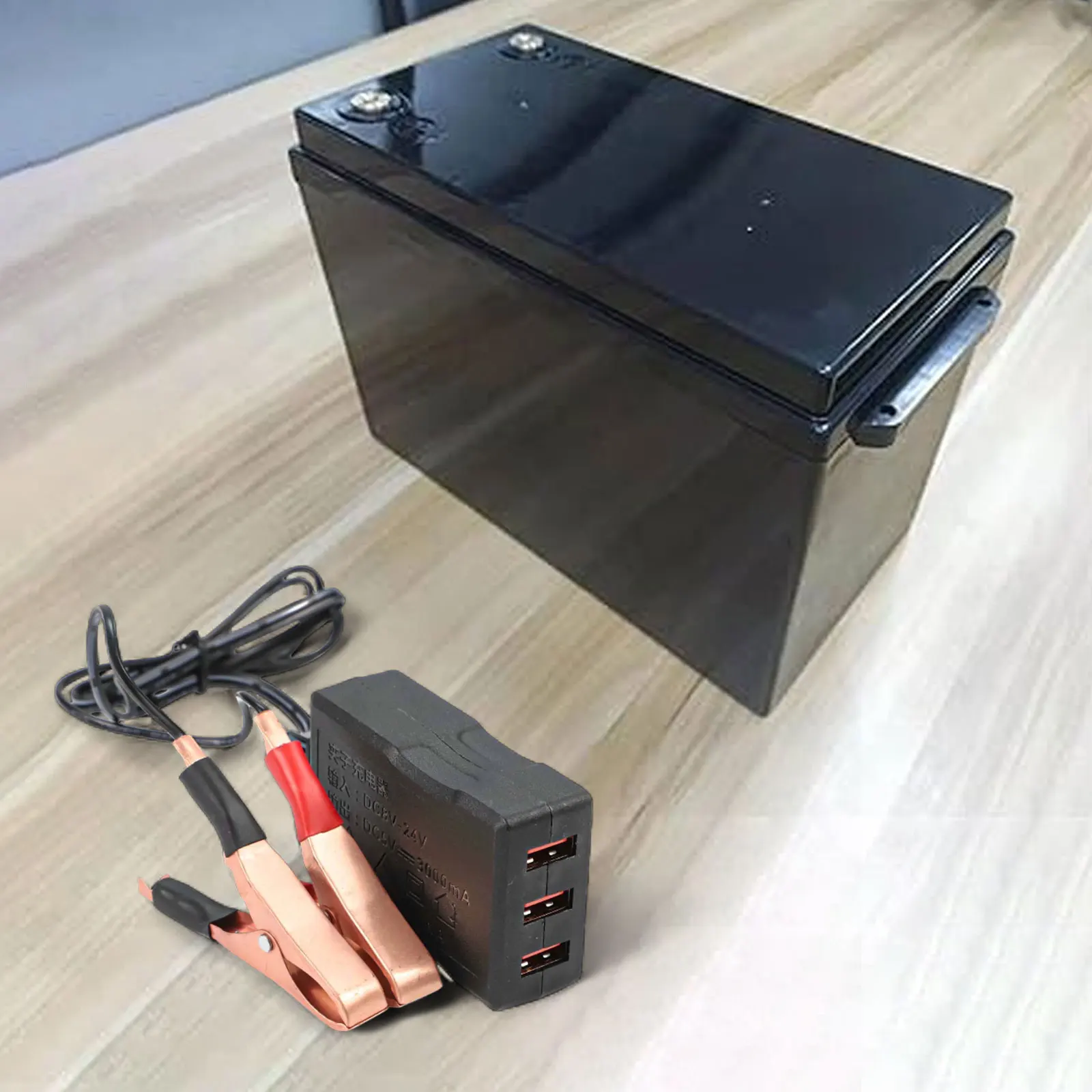 Для домашнего использования, уличная зарядка, преобразователь постоянного тока, зажим для аккумулятора, 5 В, USB-зарядное решение, USB-порты для быстрой зарядки