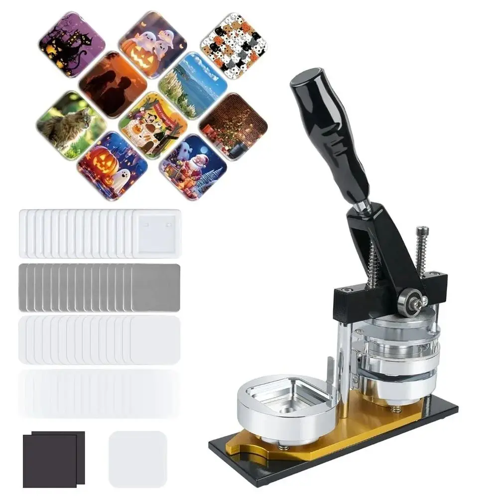 

CX-55 Rotation Button Making Machine Button Maker Decoration Badge Machine Badge Mirror Bottle Opener Button Maker Fridge Magnet