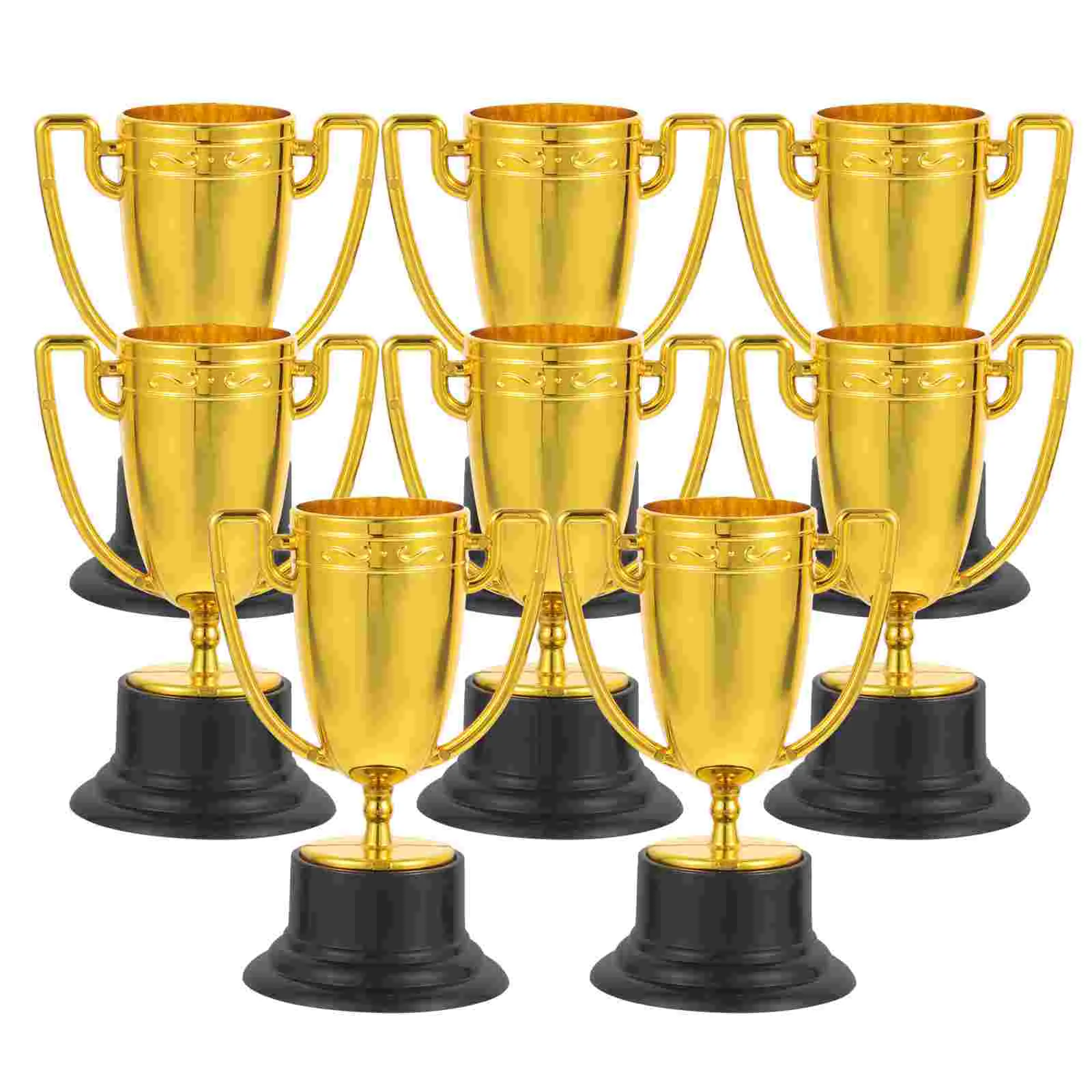 8/10/16/20pcs Mini Plastic Gold Reward Trophy Cup Soccer Medals Prize Cup Early Educational Kids Toys Football Gifts