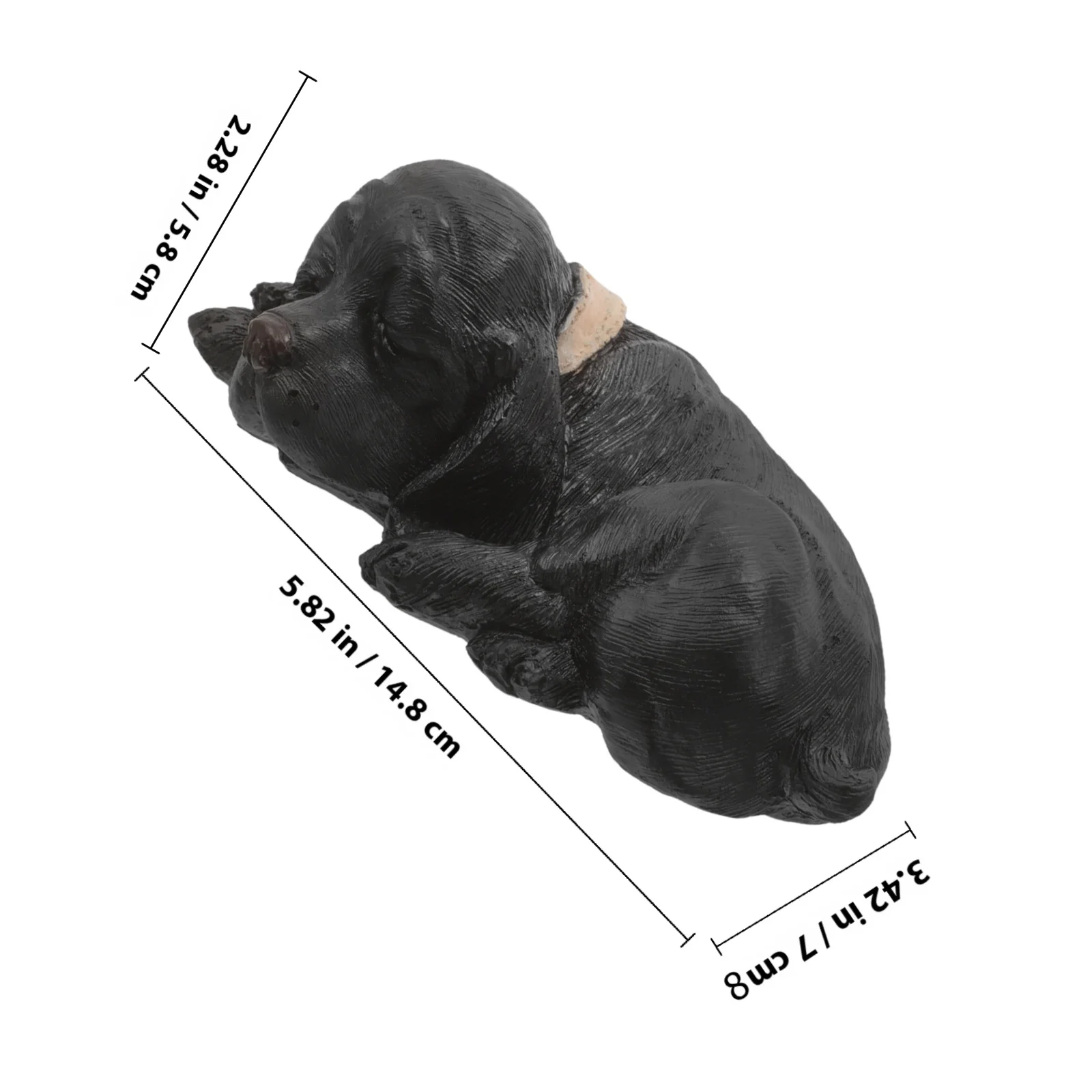 Hider Outdoor Garden Statue Resin Puppy Key Storage Box Hide Holder for Outside House Yard Decorative Security Case